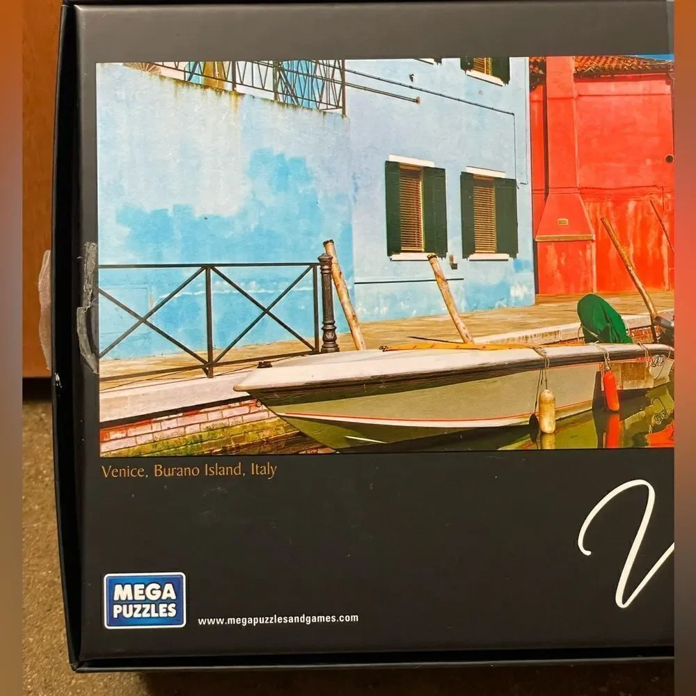 Mega Puzzles Vibrant 750 Piece Puzzle of Venice, Burano  Island, Italy